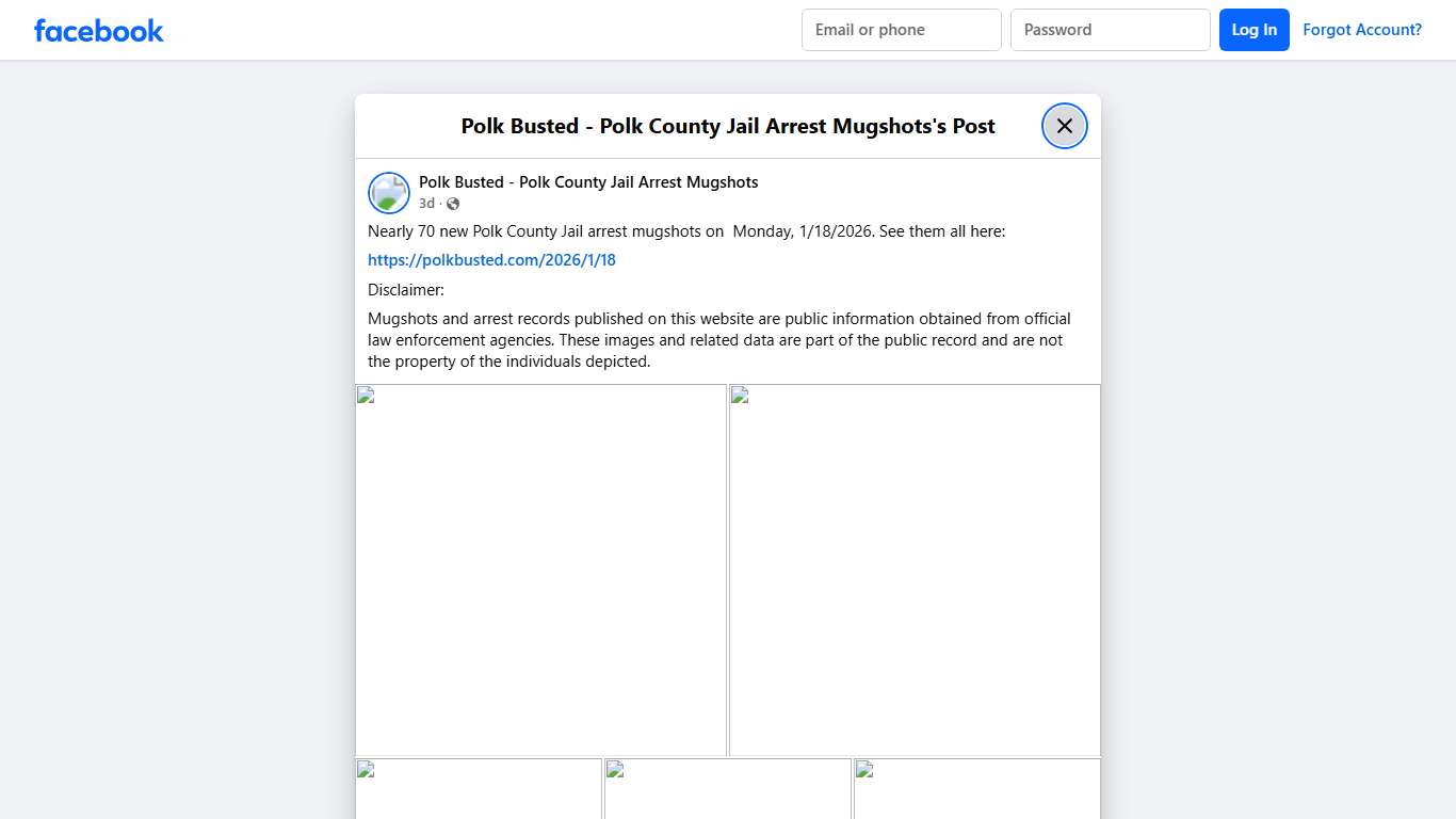 Nearly 70... - Polk Busted - Polk County Jail Arrest Mugshots Facebook